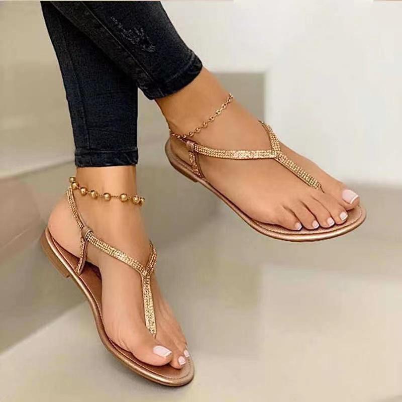 ALESANDRA FLAT oro | Sandalias Tacon Sandalias Tacon oro