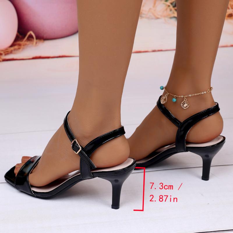 LOTUS SANDAL 65 negro | Sandalias Tacon Sandalias Tacon negro